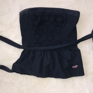Hollister Size Medium Navy Blue Fashion Tube Top